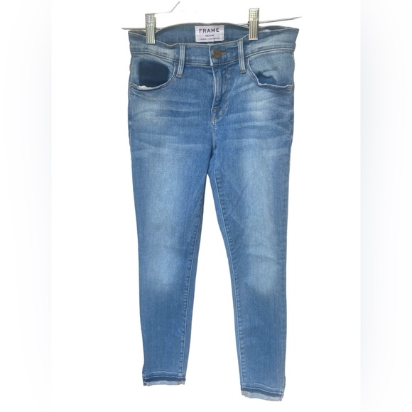 Frame Le Skinny de Jeanne Cropped Jeans Size 24 - Picture 3 of 10